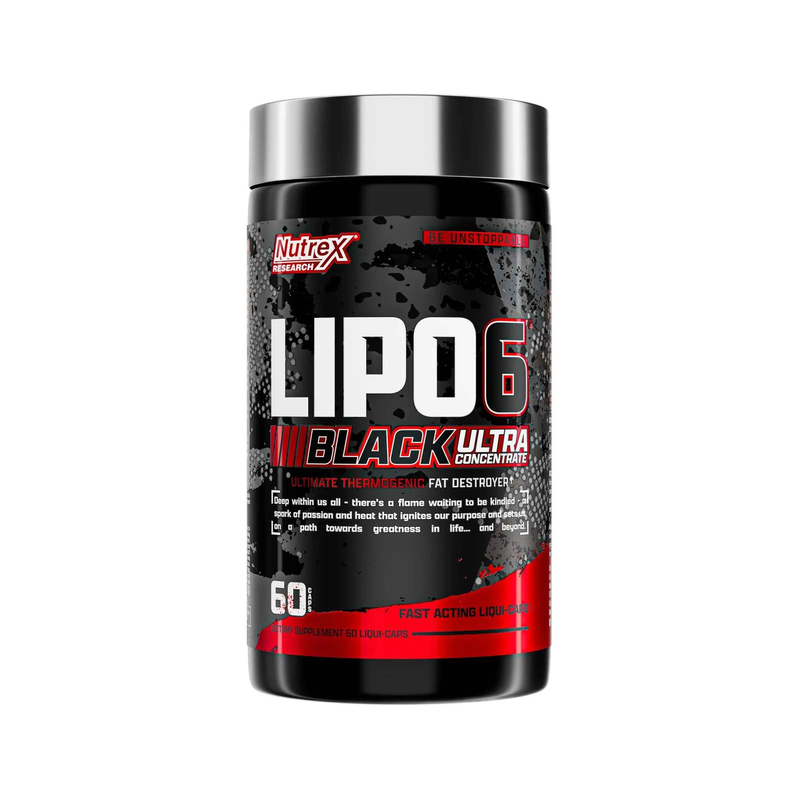 NT Lipo 6 Black Uc 60 CAPS Rojo (12 PZA)
