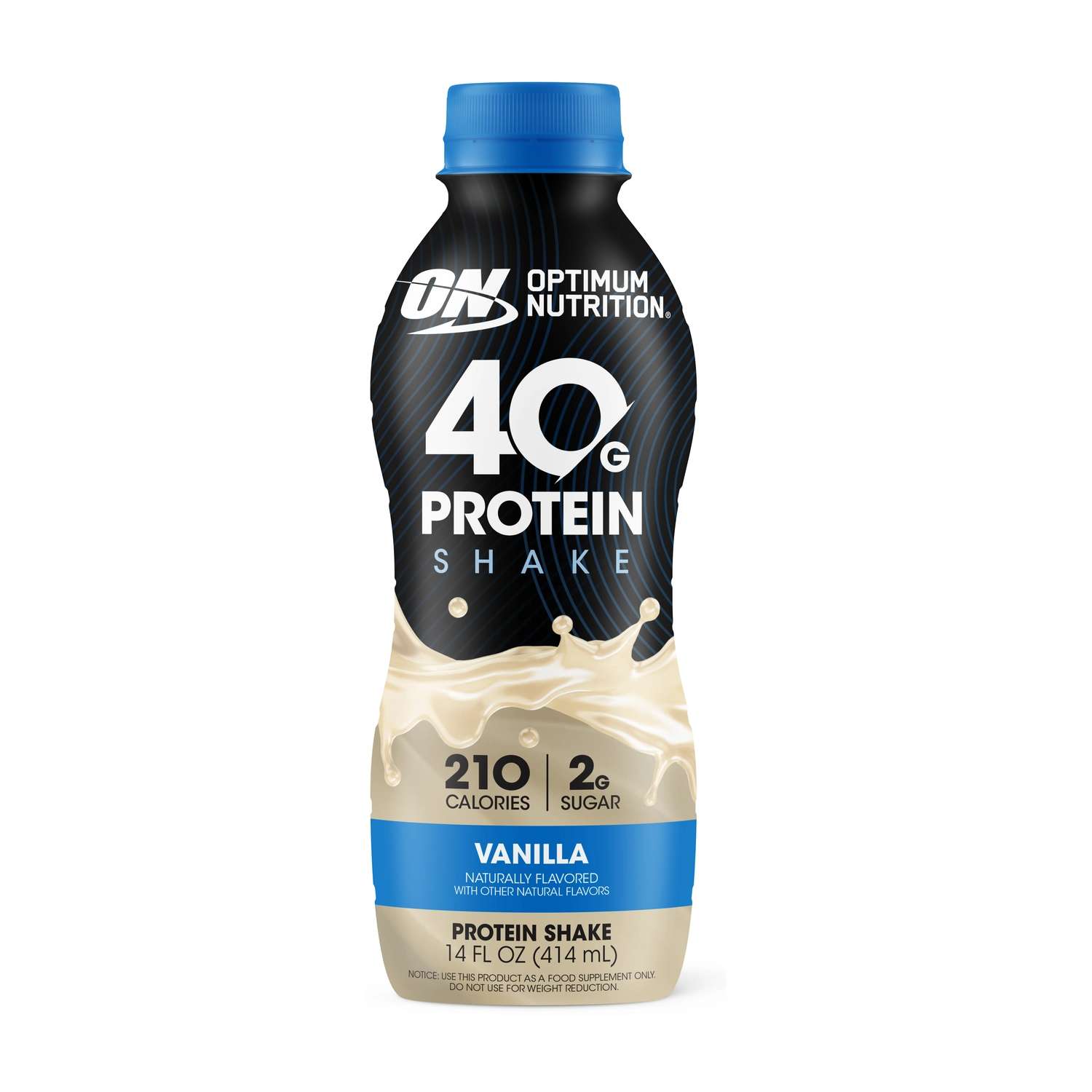 Optimum Nutrition GOLD STD 40 GRS PROTEIN SHAKE 410 ml 12 PACK, suplemento deportivo