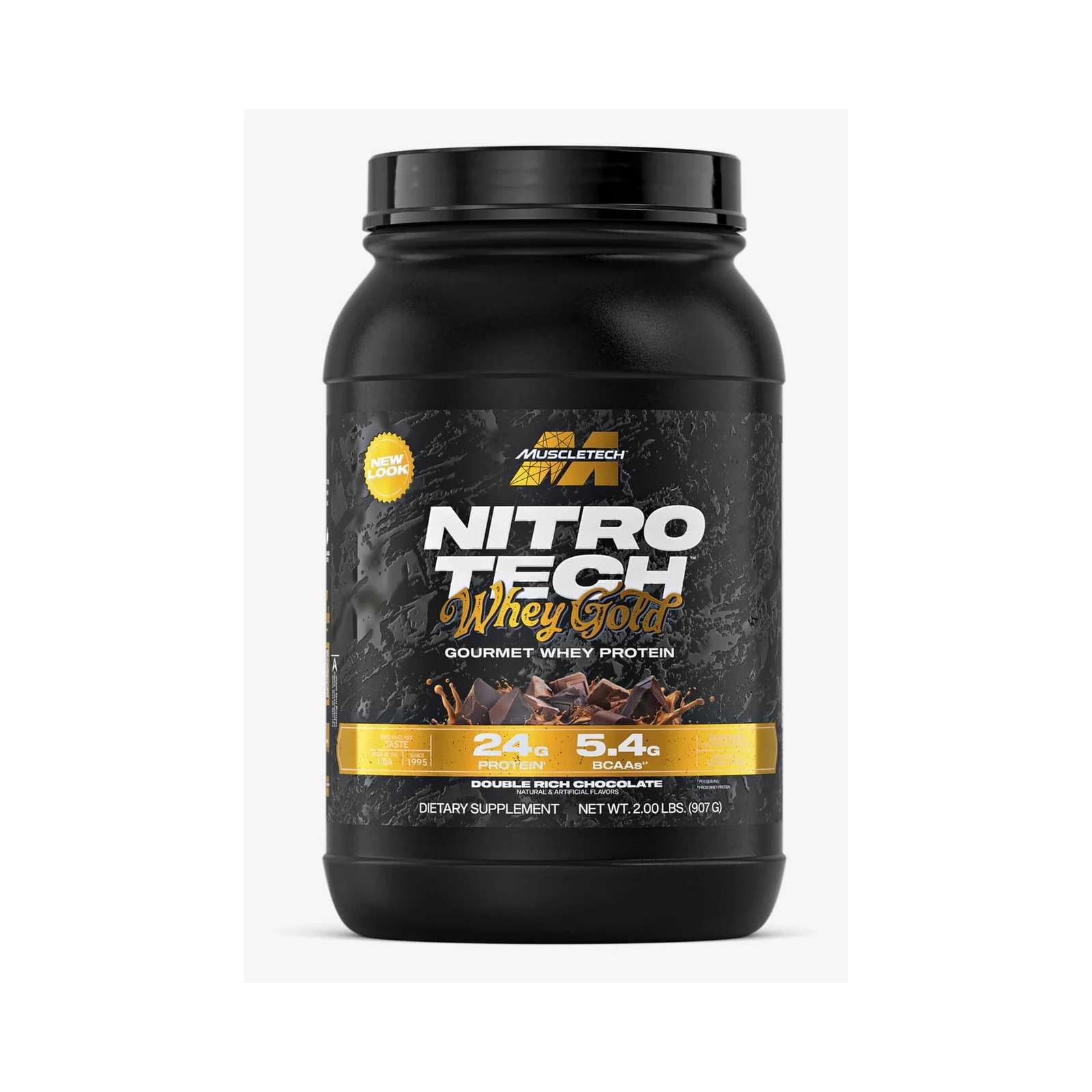MuscleTech NITRO-TECH WHEY GOLD 2 LBS, suplemento deportivo