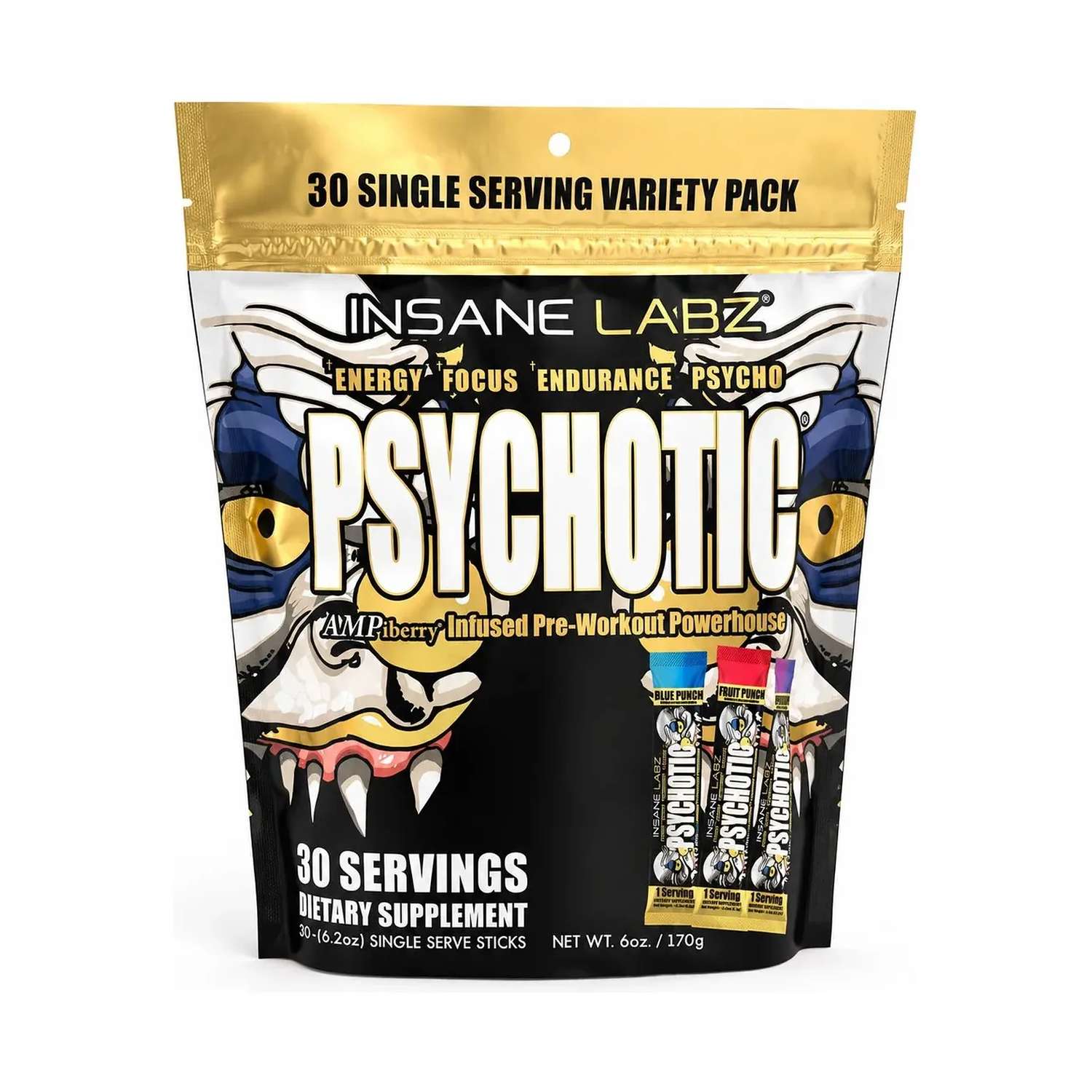 INS Psychotic Gold 30 Sticks SERV Variety