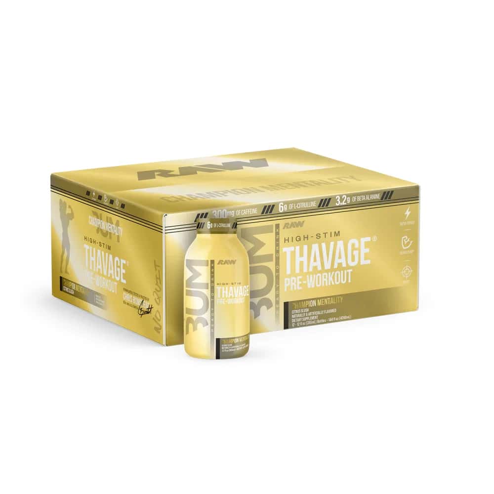RAW BUM THAVAGE RTD PWO 12 OZ/